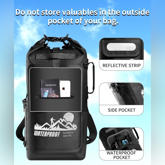 Other - Waterproof Outdoor Sports Bag - Black